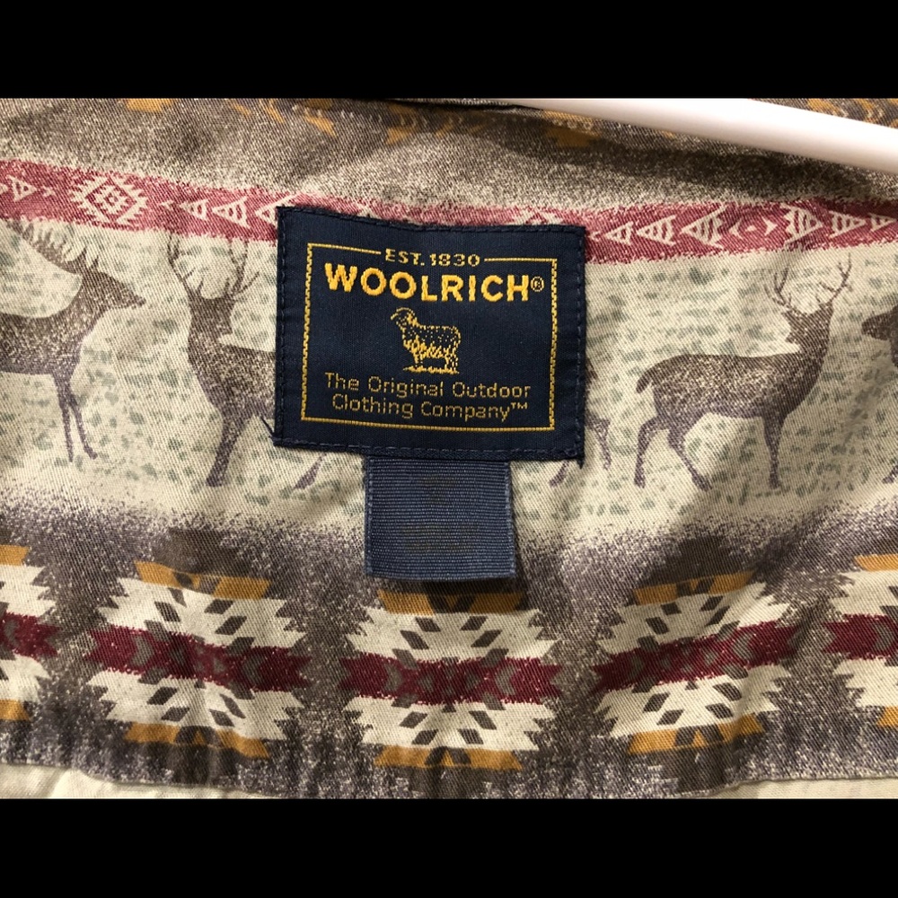 Rare Woolrich Deer Button Down Shirt Top XL - Picture 4 of 6